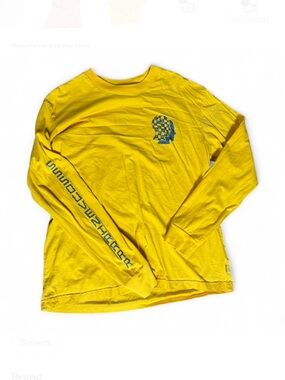 SSSOUVENIRRR Yellow Long-Sleeve Graphic Tee NWOT